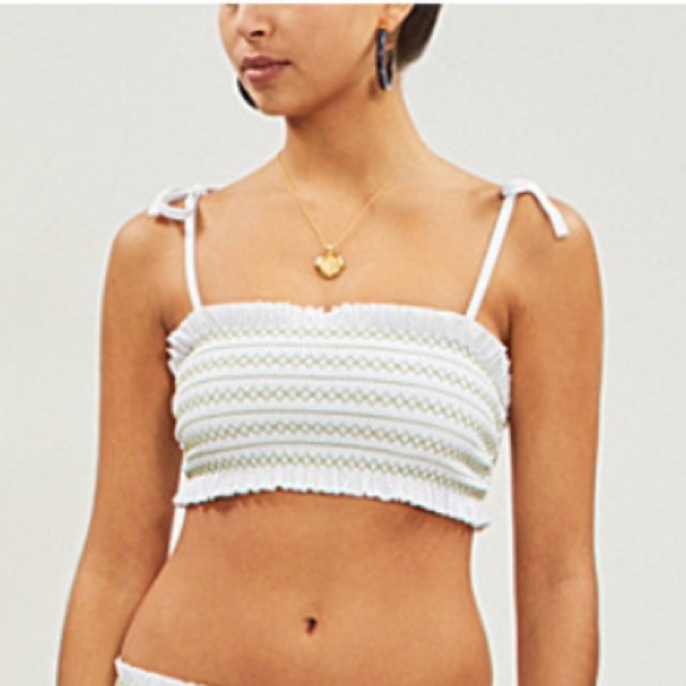 Tory Burch Costa Bandeau Bikini Top - Picture 5 of 8